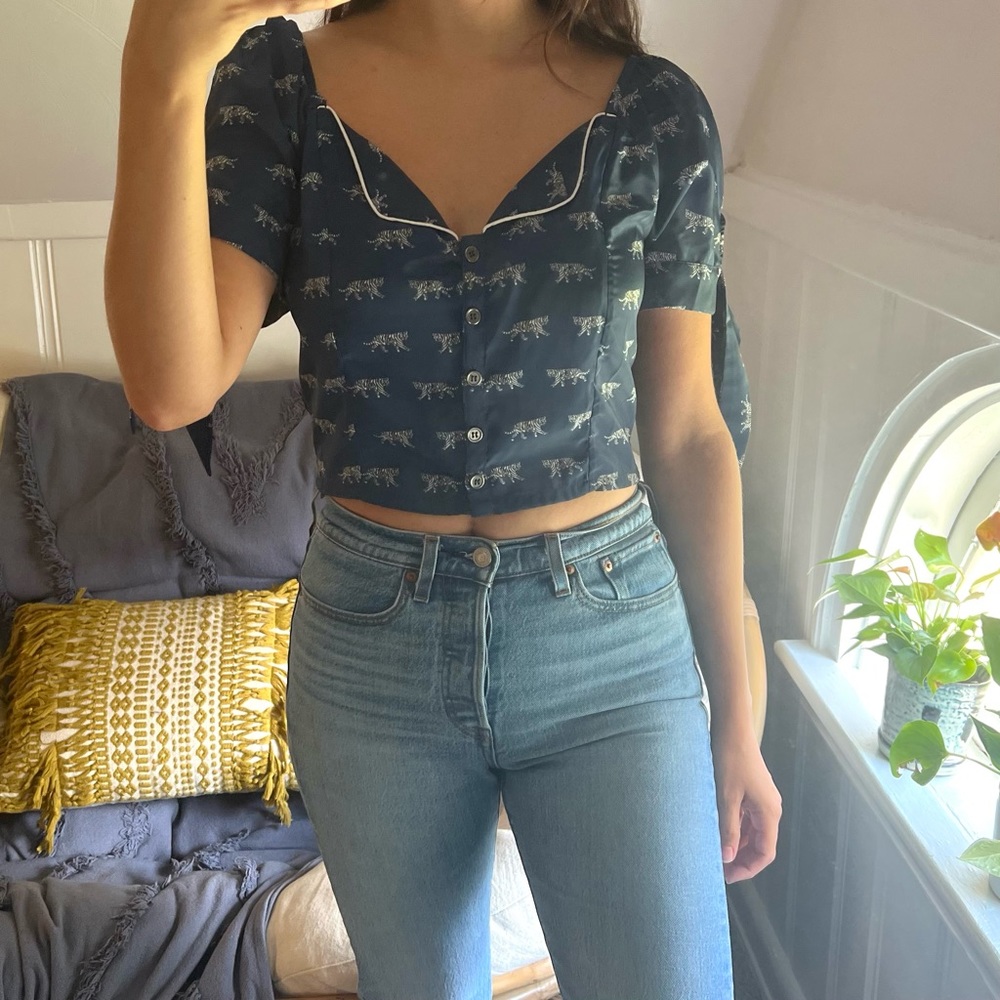 cleobella x free people Elkin Tiger Shirt